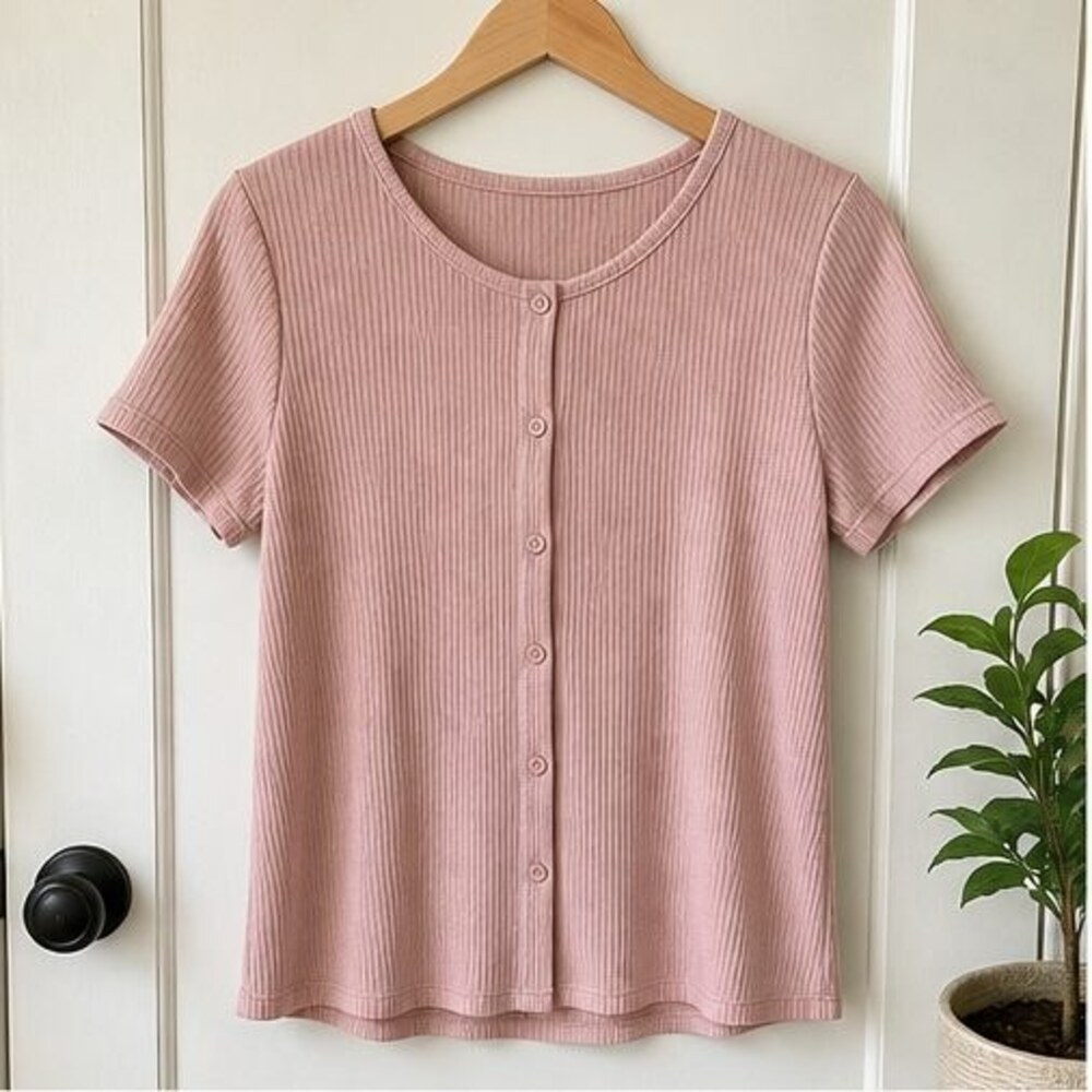 Blush Pleated Blouse